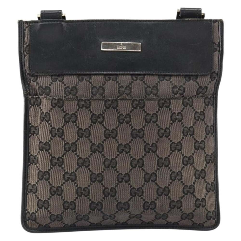 Gucci GG Canvas Shoulder Bag Brown